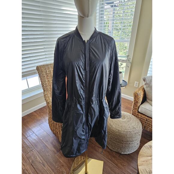 Athleta Summit Insulated Parka Jacket Womens M Mountain Olive Primaloft Packable - Picture 1 of 10